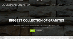 Desktop Screenshot of goverdhangranites.com