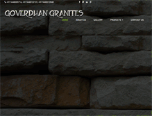 Tablet Screenshot of goverdhangranites.com